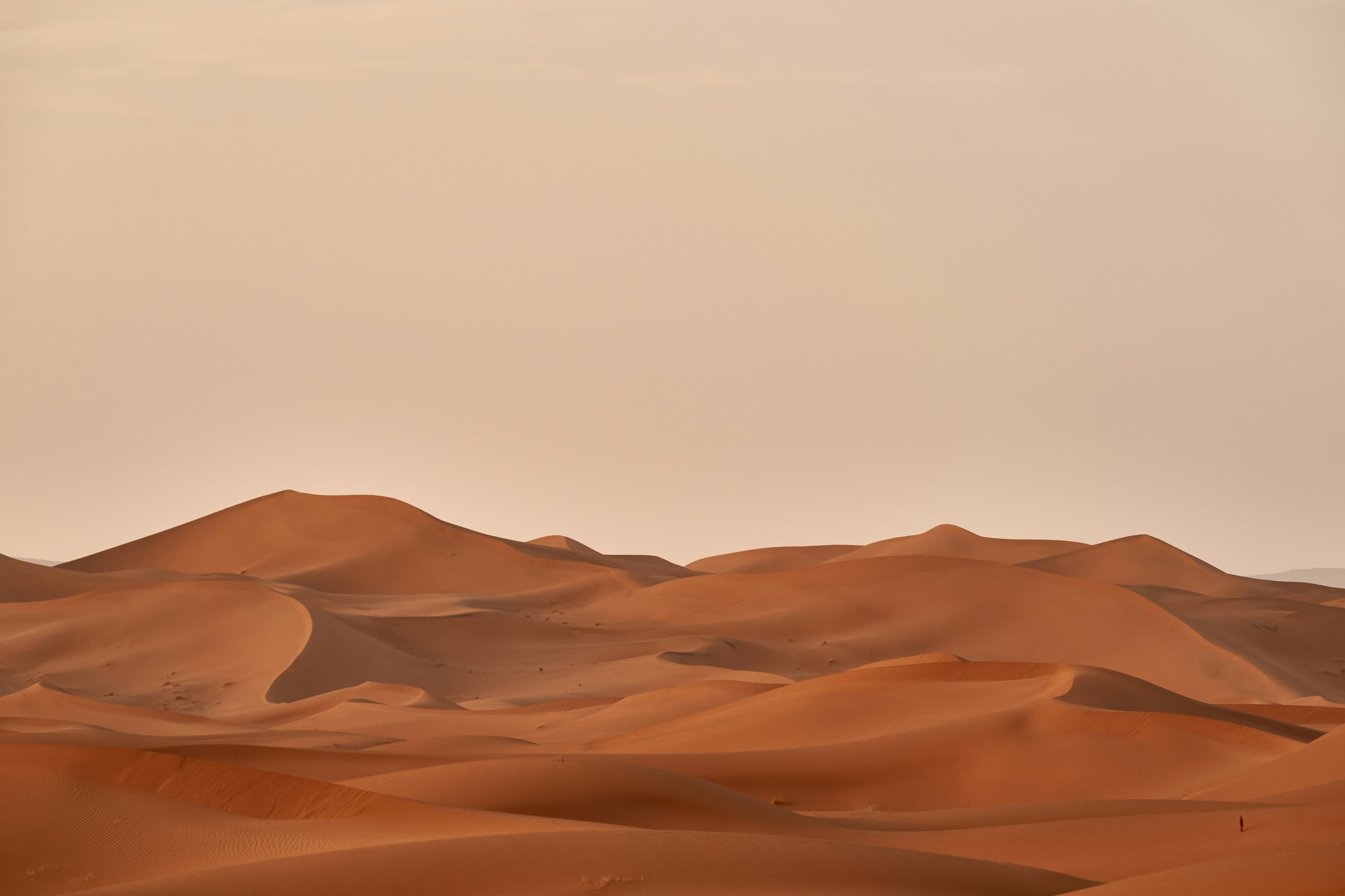 Saudi desert dunes at sunset